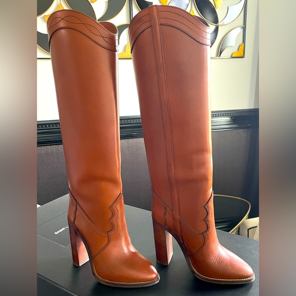 Saint Laurent Kate 105 Heeled Boot